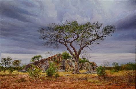  Rhythm & Resonance: Explorations in South African Landscape Painting - A Vibrant Tapestry Woven with Light and Land